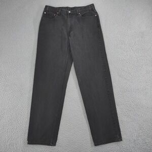Vintage Levis 550 Jeans Mens 36x34 Black Relaxed Fit Tapered Leg Denim 90s 1999